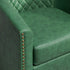 Logan Faux Leather Tufted Swivel Club Chair - Modern Swivel Chair | Swivel Accent Chairs | Kinwell Furniture | Swivel Armchairs